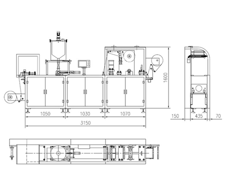 DPP 250Y Automatic Liquid Paste Blister Packing Machine 6