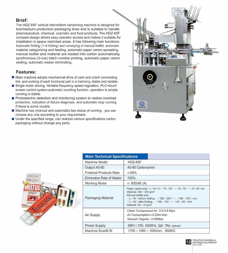 HDZ 65F Small Cartoning Machine 2